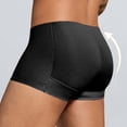 thumbnail image 4 of Mens Underwear,Men Padded Underwear for Big Enhance Men Shapewear Short Briefs Seamless Body Shapewear Enhancer,Mens Underwear Boxer Briefs,Black,M, 4 of 8