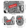 thumbnail image 3 of My Hero Academia Himiko Toga 4 Pcs Bathroom Shower Curtain Set with Rugs(Bath Mat,U Shape Mat, Toilet Lid Cover Mat) Bathroom Accessory Sets, 3 of 8
