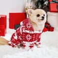 thumbnail image 5 of Puppy Clothes, Christmas Dog Clothes, Winter Warm Fleece Pet Home Wear, Super Soft Red Double Leg Fleece Jacket for Dogs and Cats, 5 of 8