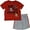Red, variant on Paw Patrol Chase Marshall Rubble Big Boys T-Shirt and Mesh Shorts Outfit Set Toddler to Big Kid