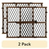 (2 pack) Evenflo Position & Lock Adjustable Wood Baby Gate, Fits Openings 26 - 42 in. Wide