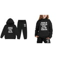 thumbnail image 5 of KidS Boys Jesus Loves You Hoodie Long Sleeve Warm Graphic Hoodies Oversize Pullover and Jogger Sweatpants 2 Piece Fall Clothes Clothes for Girls 3-4 Years Cute&nbsp;Boys Girls&nbsp;Clothing, 5 of 6