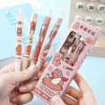 thumbnail image 7 of New Stationery Black Pen Kawaii Plastic Capybara Gel Pen Cartoon Black Gel Pen Signature Pen 4PCS, 7 of 7