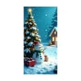 thumbnail image 2 of Antqov Christmas Door Cover 71x35" Christmas Front Door Decorations Xmas Door Hanging Banner Santa Claus Background for Front Door Home Party Holiday Winter Decor, 2 of 7