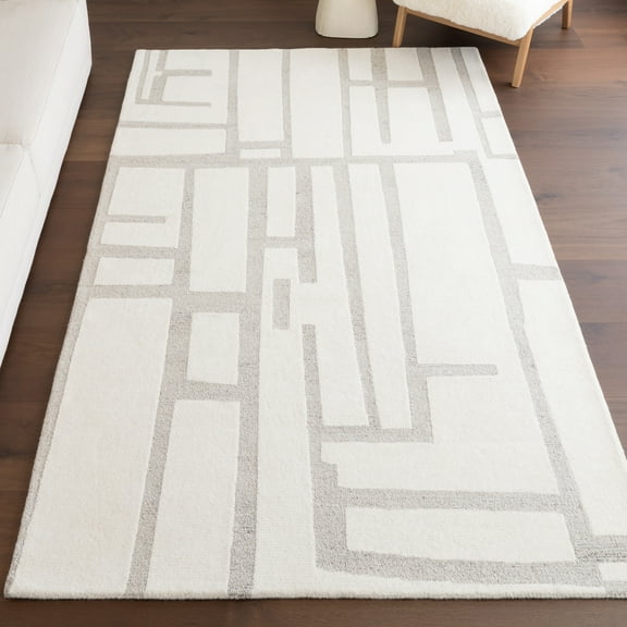 nuLOOM Aeris Modern Geometric Area Rug, 4' x 6', Ivory
