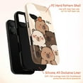 thumbnail image 4 of Cute Capybara Phone Case, Adorable Cartoon Capybara with "Hi" Message, Kawaii iPhone Cover for iPhone 17 16 15 14 13 12 11 Pro Plus Mini, 4 of 6