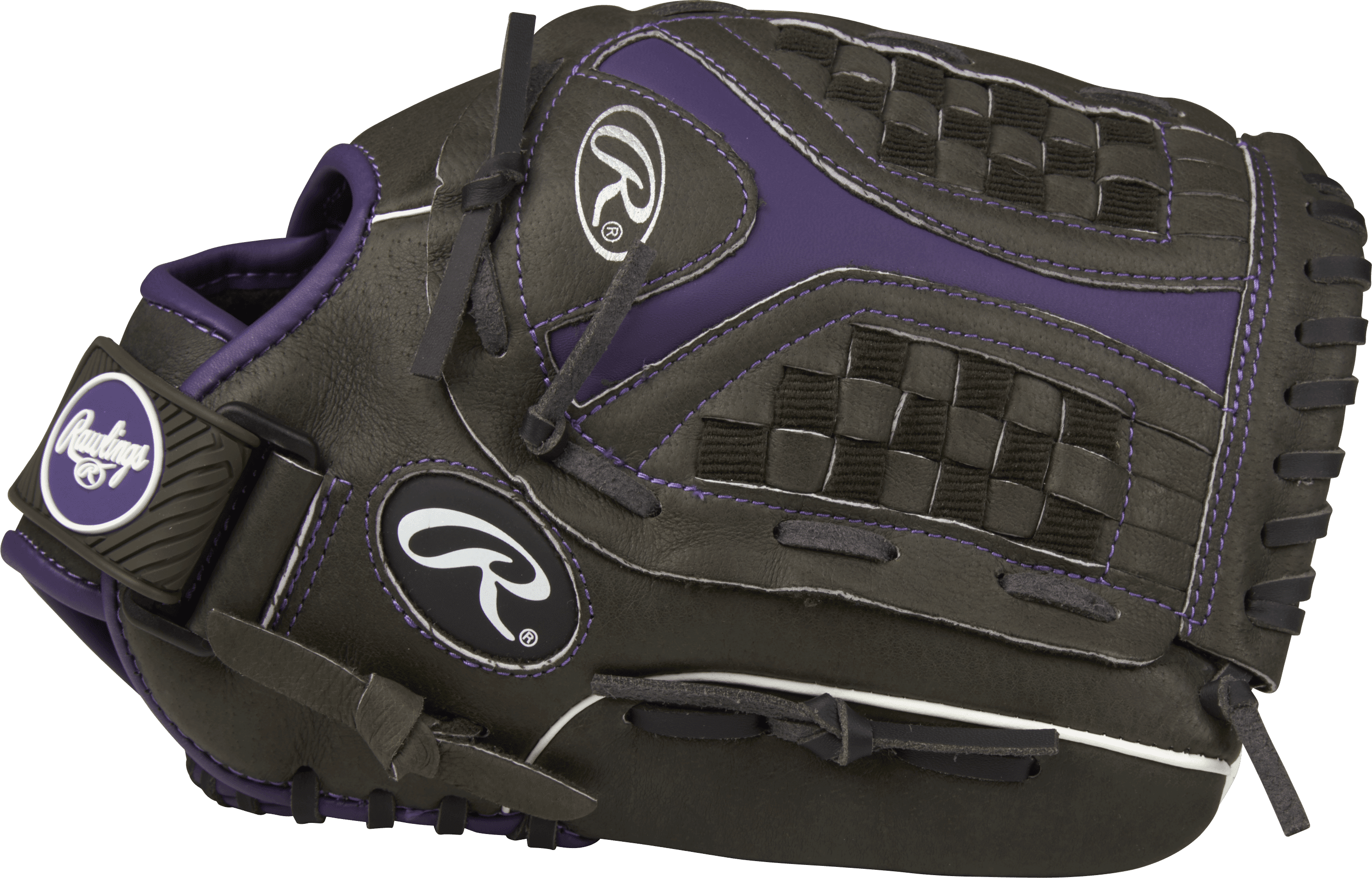 Details about   Rawlings Youth Storm 12" ST12DSPUR Softball Glove Right Hand wear on Right hand 