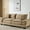 khaki, variant on Khaki Corduroy Couch With Pillows - Deep Seat For Comfort In Living Room, Office Sleeper Comfy 2 Breathable Upholstery