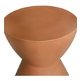 thumbnail image 3 of Moe's Home Collection Hourglass Stone Outdoor Stool Orange Color, 3 of 4