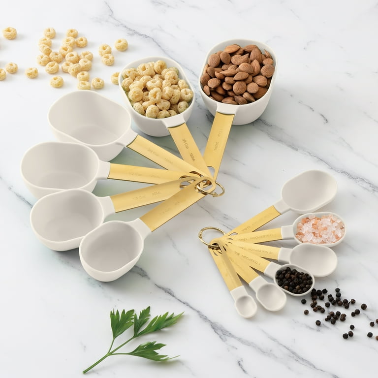 Cook With Color 12-Piece Measuring Cup & Spoon Set, White photo 5