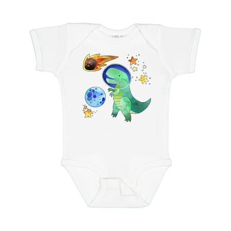

Inktastic Tyrannosaurus Rex Vs. Meteor Fun Space Dinosaur Gift Baby Boy or Baby Girl Bodysuit