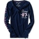 thumbnail image 1 of Aeropostale Aero 87 Camiseta gráfica para mujer, azul, extragrande Aeropostale  Camiseta gráfica, 1 of 1