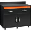 Black & Decker Hitch Cap 2-Drawer/2-Door Base Cabinet, 41-1/8"W x 19-3/4"D x 32-3/4"H, Black Laminate Finish