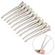 thumbnail image 3 of 10 Uds. Pinzas para el cabello, pinzas para seccionamiento de peluquería de acero inoxidable Tmvgtek cuidado belleza, 3 of 6