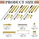 thumbnail image 4 of Kit de 5 Bolígrafos Finos para Torneado de Madera, Bolígrafo Giratorio de 7 mm con Recambio, Ideal para Regalos de Bricolaje Dorados., 4 of 8