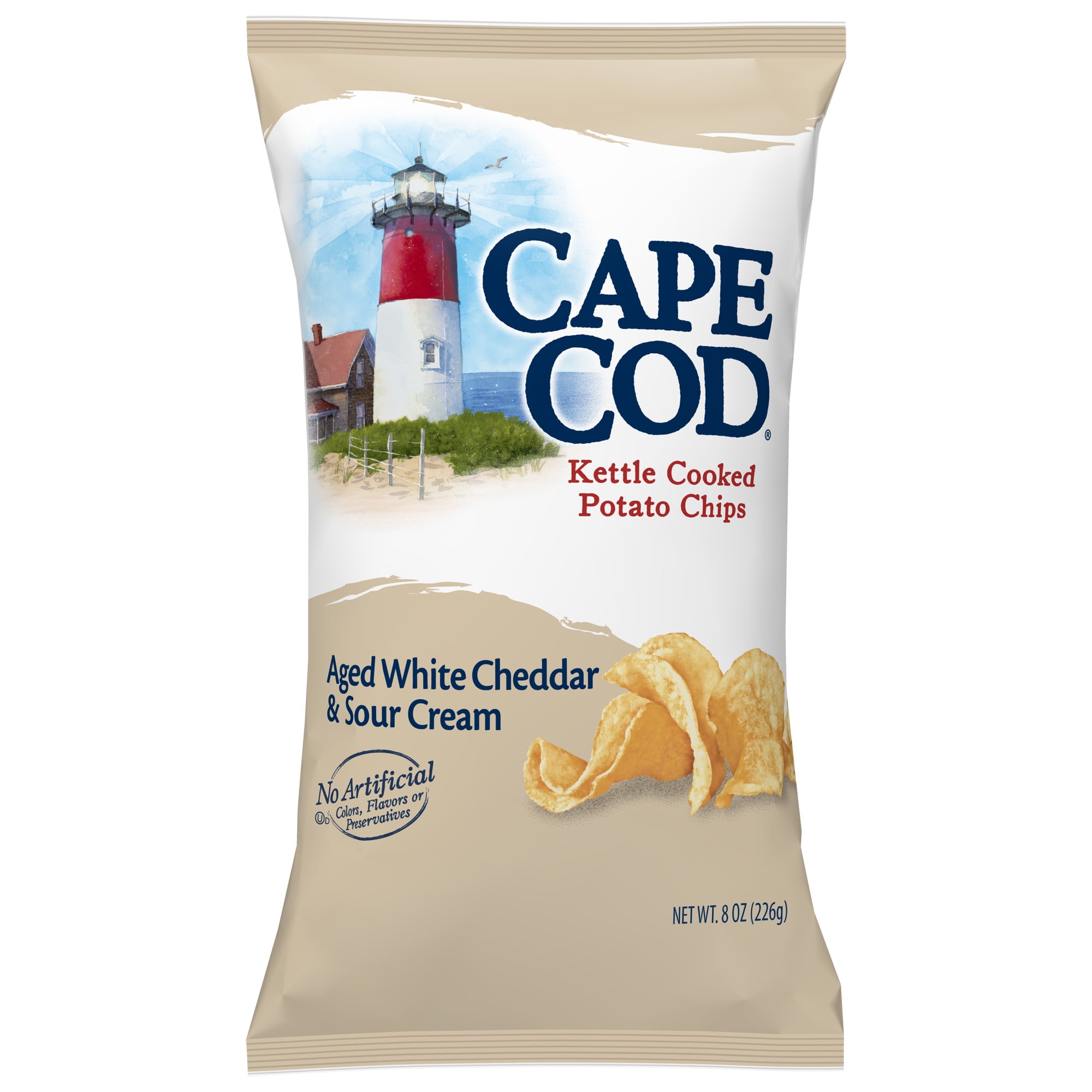 Cape Cod Potato Chips, Aged White Cheddar & Sour Cream Kettle Cooked