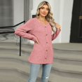 thumbnail image 3 of SWSMCLT Women's Soft Pullover Sweater Warm Top Elegant Duster Cardigan Crewneck Long Sleeve Fashion Spring Loose Pink X-Large, 3 of 5