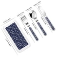 thumbnail image 2 of Salouo Hawaiian Style Pattern 3 Pieces Toddler Utensils, Kids Silverware Set Stainless Steel Utensils for Kids Children Safe Spoons Forks & Knife Dishwasher Safe, 2 of 8