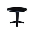 thumbnail image 5 of 36" Solid Wood Round Top Pedestal Dining Table with 12" Leaf - 30.1"H, 5 of 7