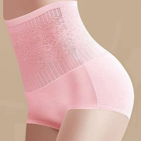 

Women s Solid Color High-waisted Abdomen and Hips Body Shaping Briefs