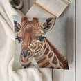 thumbnail image 3 of Throw Pillow Cover Giraffes South African Animal Love Mum Cute Funny Design Square Pillow Case Cushion Cover for Home Car Decorative, 3 of 5