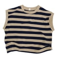 thumbnail image 1 of StSilkitty Camisoles Rayées pour Garçons Filles Été Coton Sans Manches Col Rond Blouses Légères Douces Confortables Chandails, 1 of 7