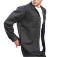 thumbnail image 2 of Birdeem Chemises et Blouses à Manches Longues Col Rond pour Hommes, 2 of 12
