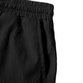 thumbnail image 6 of Wide Leg Pants Man Solid-Color Loose Casual Pocket Drawstring Elastic-Waist Sports Pants Black 2Xl, 6 of 7