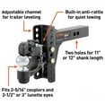 thumbnail image 2 of CURT Adjustable Channel Mount Pintle Hitch Combination w/ 2 5/16 Inch Ball, 2 of 5
