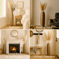 thumbnail image 3 of Leewadee Gold Wood Floor Vase - 34 inch Large Indoor Decorative Accent for Dried Flowers, 3 of 7