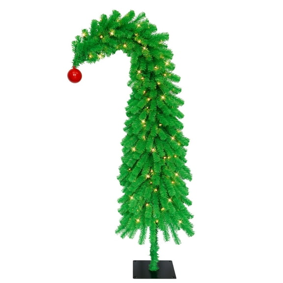 6' Pre-Lit Whimsical Artificial Wrapped Christmas Tree