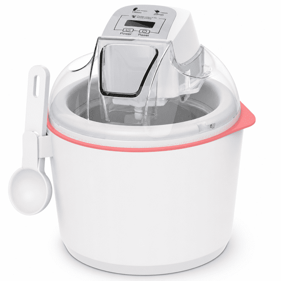1.6 Quart Ice Cream Maker with LCD Screen and Timer for Homemade Gelato Sorbet and Yogurt