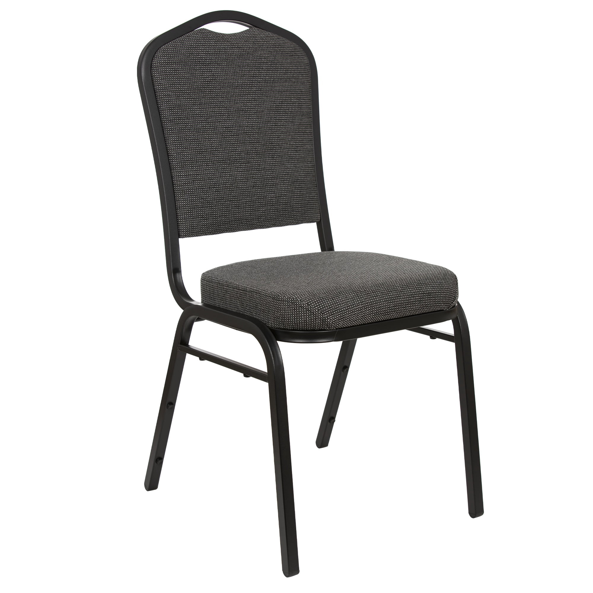 Hampden Furnishings Lila Collection Fabric Banquet Chair, Greystone, Pack of 2