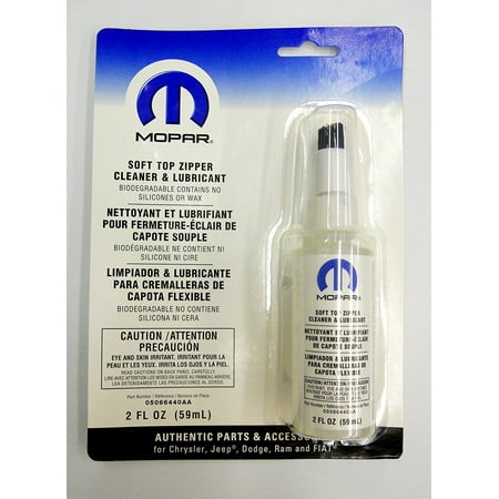 Nx Jeep Soft Top - JEEP WRANGLER SOFT TOP ZIPPER CLEANER LUBE OEM By Mopar