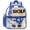 Blue, variant on Clear Backpack Stadium Approved, 0.4mm PVC Transparent Backpack with Padded Straps, See-Through Bag for Sports Games, Concerts, Travel, Black