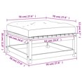 thumbnail image 4 of vidaXL Garden Footstool with Cushion Solid Wood Pine, 4 of 5