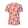 thumbnail image 5 of Wukai Bunny And Strawberry Print Men's Short-Sleeved Mesh T-Shirt,Quick-Dry Short Sleeve Workout T-Shirt-6X-Large, 5 of 8