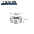 thumbnail image 2 of Uxcell Stainless Steel Spacers, Stainless Steel Bushing Screw Standoff Unthreaded Round Spacer 6mmx14mmx5mm, 2 of 5