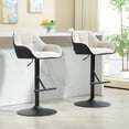 thumbnail image 2 of HOMCOM Tabourets de Bar Ensemble de 2, Tabourets de Comptoir Pivotants Réglables, 2 of 10