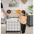 thumbnail image 4 of Laundry Hamper with Heavy Duty Caster Wheels; 3 Sections Clothes Hamper with Lid; 132L Laundry Basket with Removable Liner Bag; Laundry Sorter with Metal Handle (White), 4 of 16