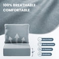 thumbnail image 3 of Outdoor Wicker Furniture Cushion Set, 24 x 22 x 6 Thicken Deep Seat Patio Chair Cushions, Baby Blue, 6 Sets, 3 of 10