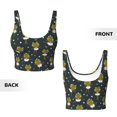 thumbnail image 5 of Lsque Ballerina Frogs Printed Women'S Sports Bra, Compression, Moisture Wicking, High-Impact Sports Bra For Women,Supportive sports bra-Medium, 5 of 9