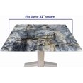 thumbnail image 5 of Elastic Edge Square Fitted Tablecloth, Marble Pattern Printed on Stain Resistant Polyester Table Cloth, for Outdoor Picnic Camping and Indoor Kitchen Dining Party, Fit for 34" x 34"square table, 5 of 5