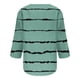 thumbnail image 4 of ICHUANYI Clearance Women's Fashion Three Quarter Sleeve Retro Round Neck Easter Printed Loose Tops Blouse(Green, S) ICHUANYI WER2023080811593, 4 of 5