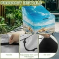thumbnail image 4 of Renewold Waterproof Patio Chair Covers Dust Rain Snow-Proof High Back Patio Chair Covers Patio Furniture Lawn Chair Protection, 32"W x 35"D x 36"H, Beach Starfish Seashell, 4 of 7