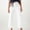 White, variant on High Waisted Wide Leg Pants for Women Chino Business Casual Work Office Fashion Cropped Pant Trousers with Pockets Navy S