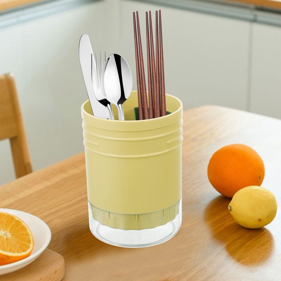 Specollect Clearance 4 Pcs Stainless Steel Straw Holder Dispenser, Thickened Perfect for Restaurant or Bar Use Bucket Knife And Fork Draining Cage
