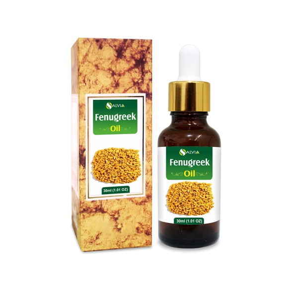 Salvia Fenugreek (Trigonella Foenum-Graecum) Oil |100% Pure & Natural Undiluted Carrier Oil for Skin & Hair Care - 30ml with Dropper