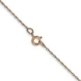thumbnail image 3 of Solid 14K Rose Gold Carded 0.7mm Cable Rope with Spring Ring Lock Chain - 18", 3 of 7
