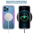 thumbnail image 3 of Allytechgroup iPhone 16 Pro Clear Case Mangetic, Wireless Charging Military Grade Shockproof Bumper Anti-Scratch Anti-Yellow Hard Shell Magsafe Compatible Case for Apple iPhone 16 Pro, Rainbow, 3 of 7